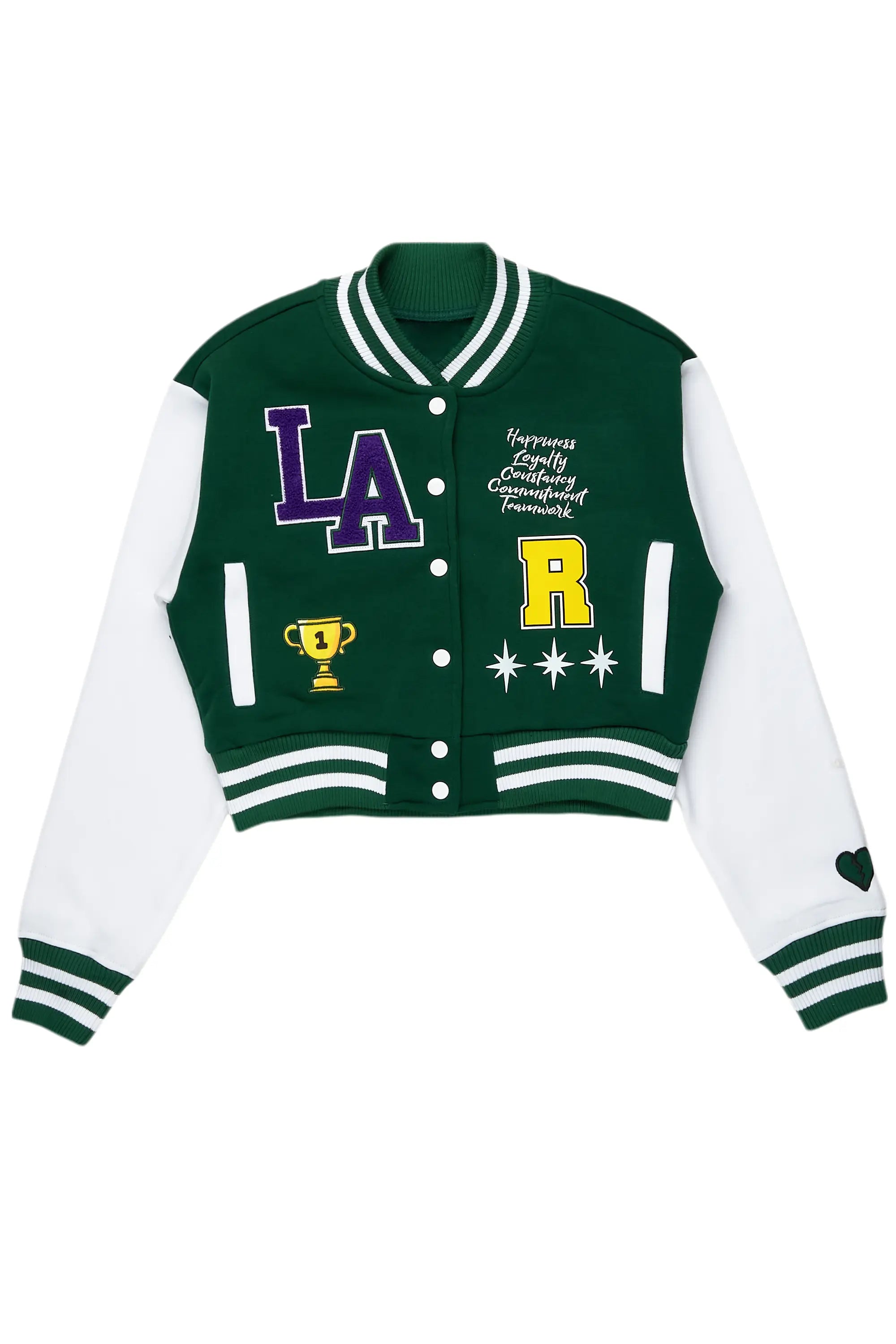 Shekeya Green Varsity Jacket