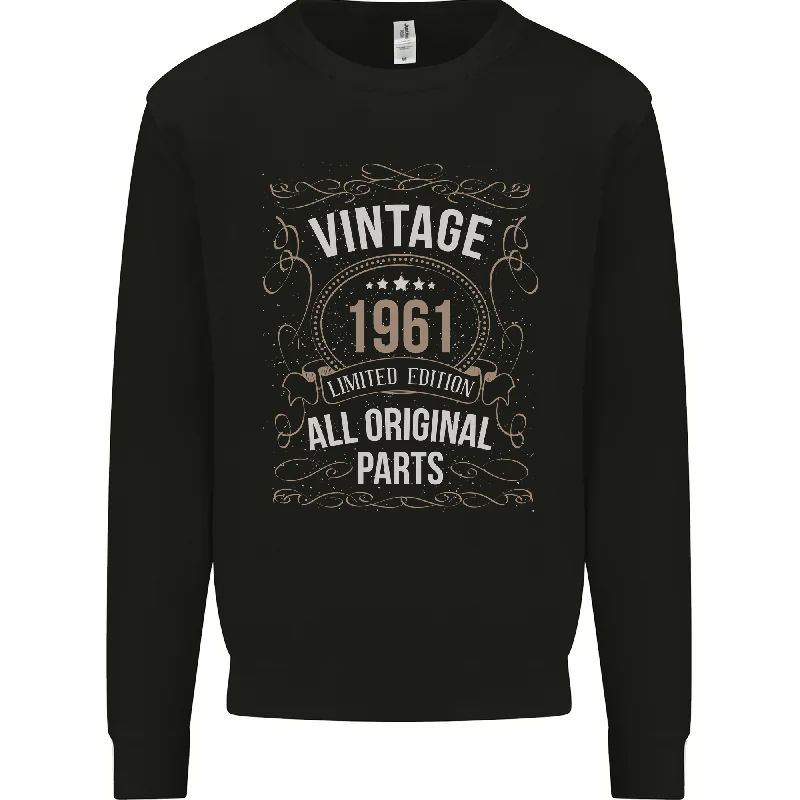 comfortable athletic sweatshirt63rd Birthday Limited Edition 1961 Mens Sweatshirt Jumper