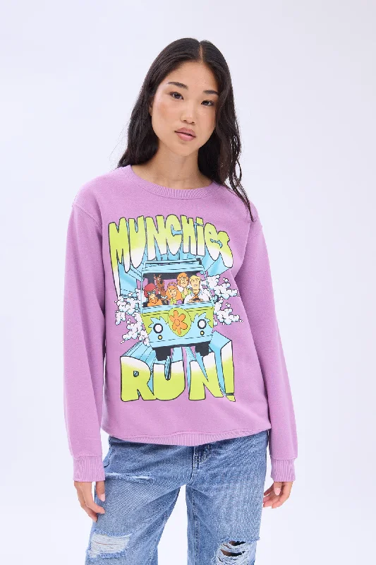 warm hooded jacketScooby-Doo Munchies Run Graphic Crew Neck Sweatshirt