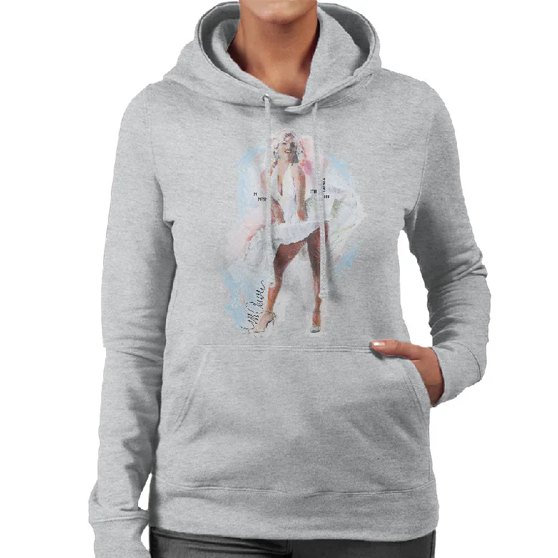 high-performance athletic hoodieSidney Maurer Original Portrait Of Marilyn Monroe Skirt Women's Hooded Sweatshirt