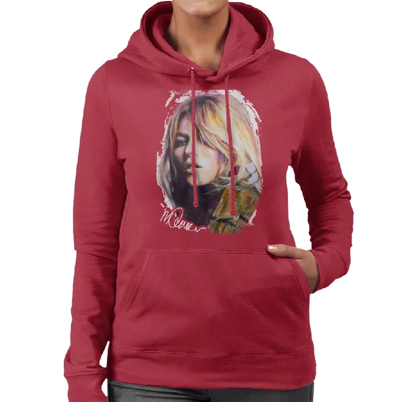 high-end athletic hoodieSidney Maurer Original Portrait Of Kate Moss Army Jacket Women's Hooded Sweatshirt