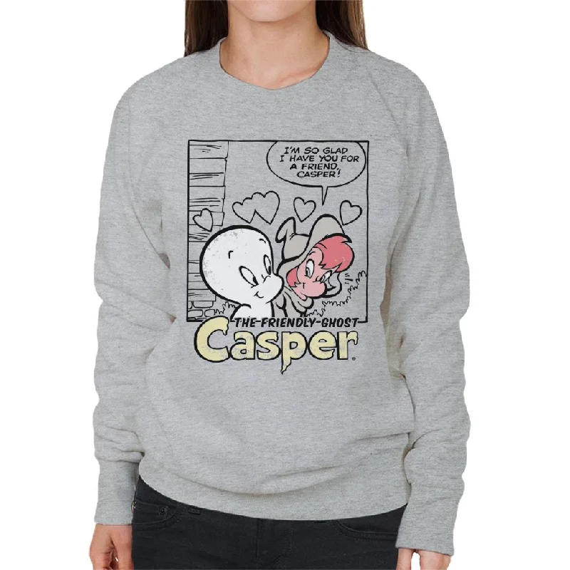 eco-friendly fitness hoodieCasper The Friendly Ghost And Wendy Friends Women's Sweatshirt