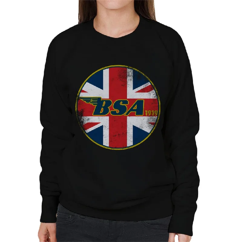 retro sports hoodieBSA 1919 Union Jack Icon Women's Sweatshirt