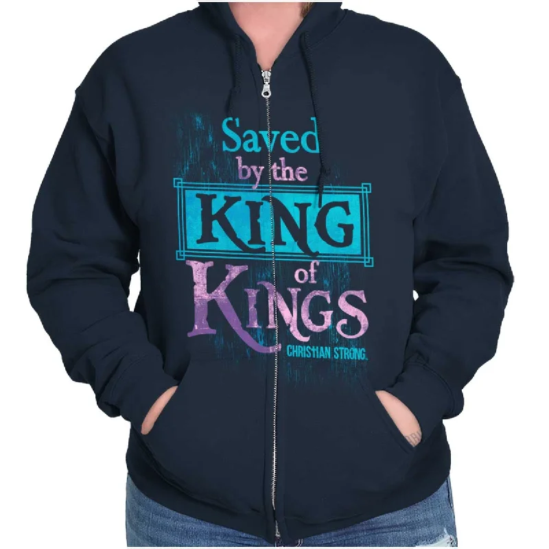 trendy hooded sweatshirtSaved by King of Kings Zip Hoodie