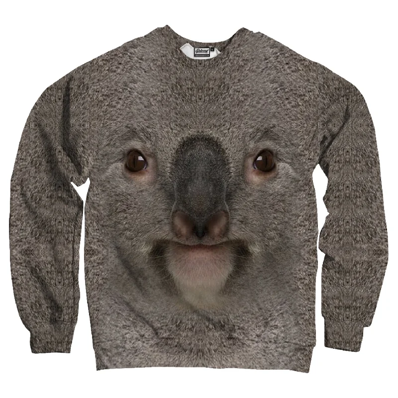 contemporary fitness sweatshirtKoala Face Unisex Sweatshirt