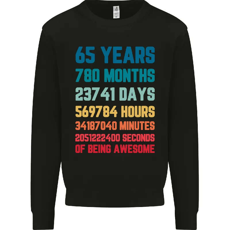 soft athletic sweatshirt65th Birthday 65 Year Old Mens Sweatshirt Jumper