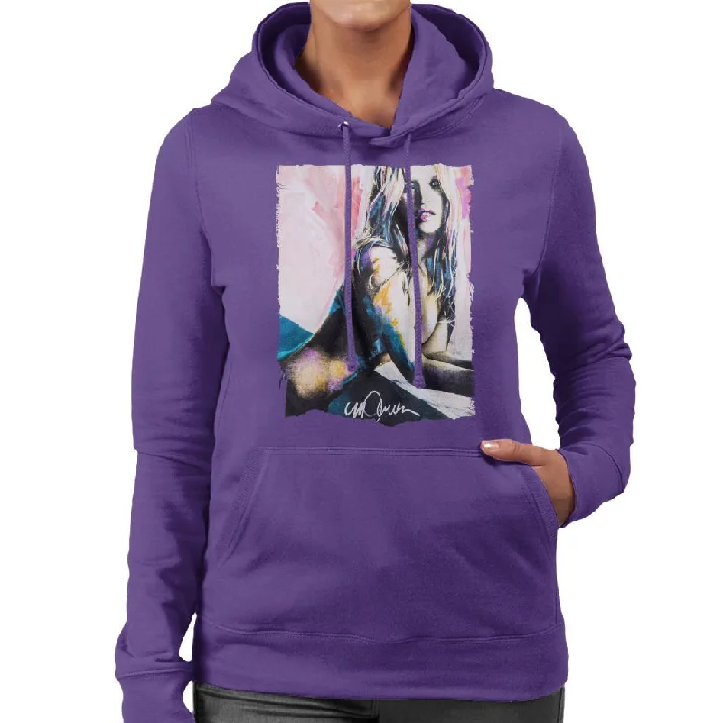 cozy workout hoodieSidney Maurer Original Portrait Of Kate Moss Nude Women's Hooded Sweatshirt