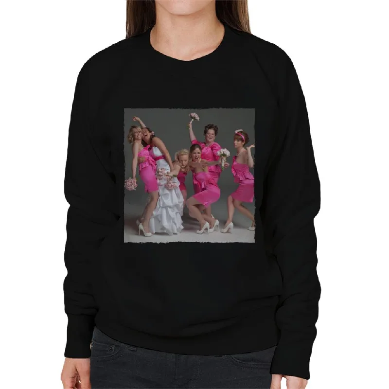 soft gym hoodieBridesmaids Bridal Party Wacky Wedding Photo Women's Sweatshirt