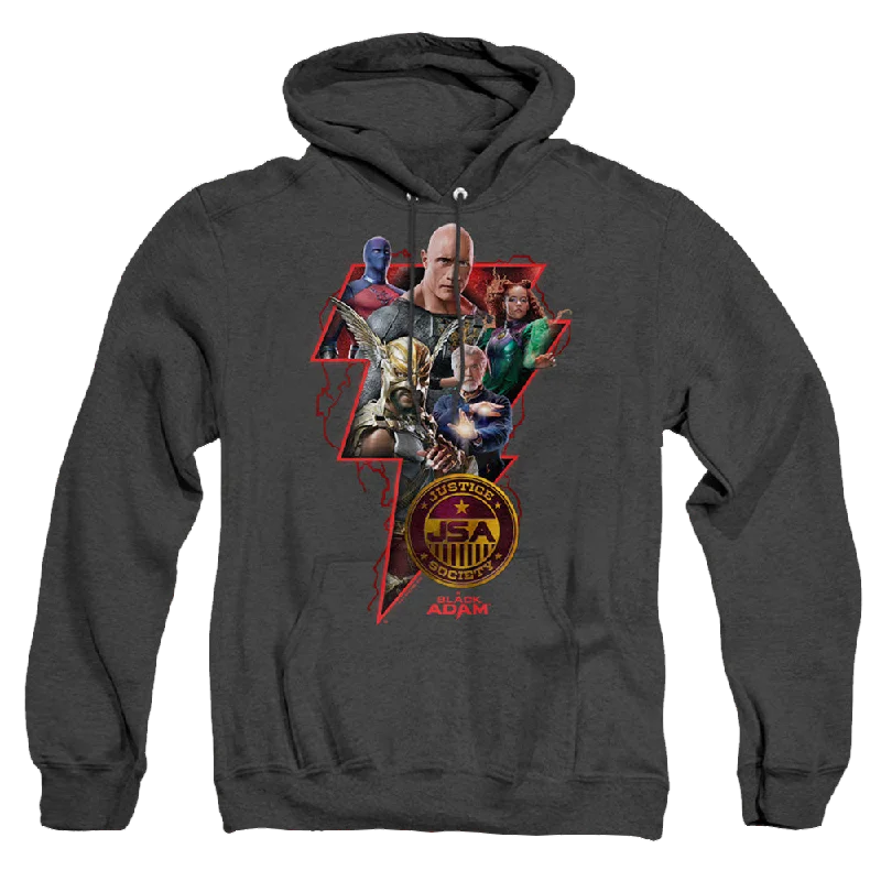 breathable hoodieBlack Adam Black Adam Character Bolt - Heather Pullover Hoodie