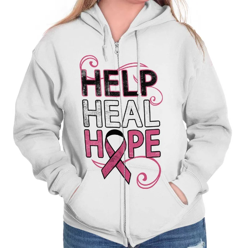 urban street hoodieBreast Cancer Awareness Zip Hoodie