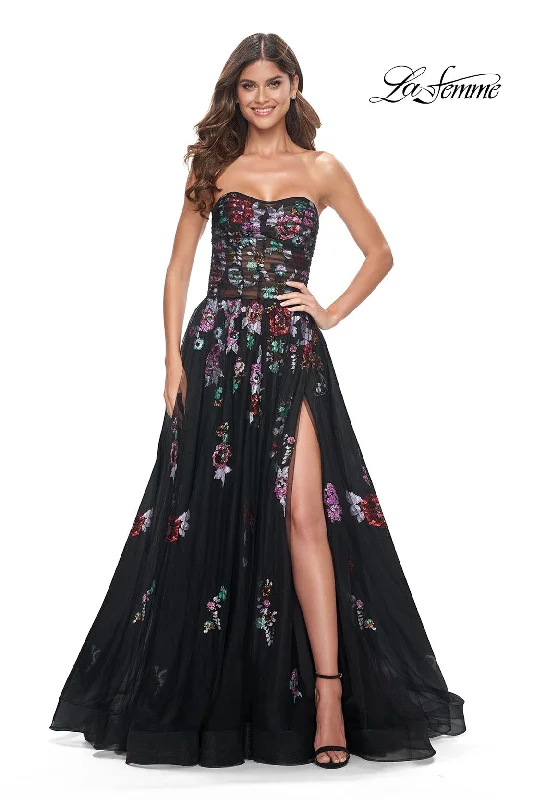 trendy wrap dressLa Femme 32072