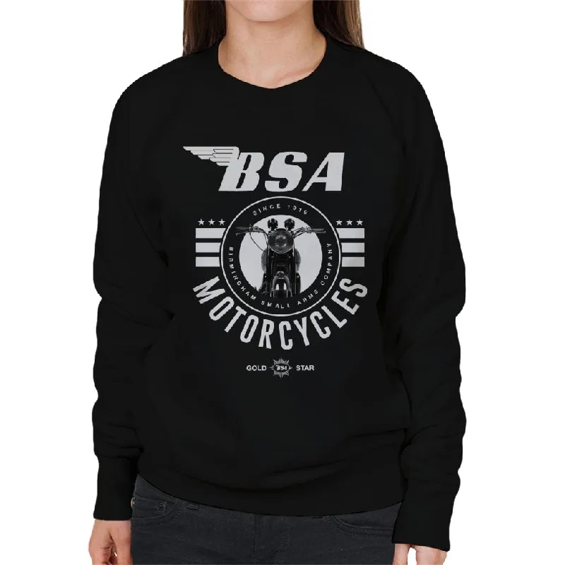 trendy gym wear hoodieBSA Motorcycles Gold Star Women's Sweatshirt