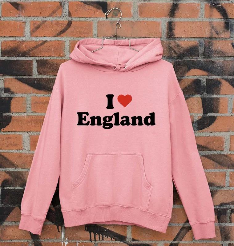 high-quality hoodieI Love England Unisex Hoodie for Men/Women