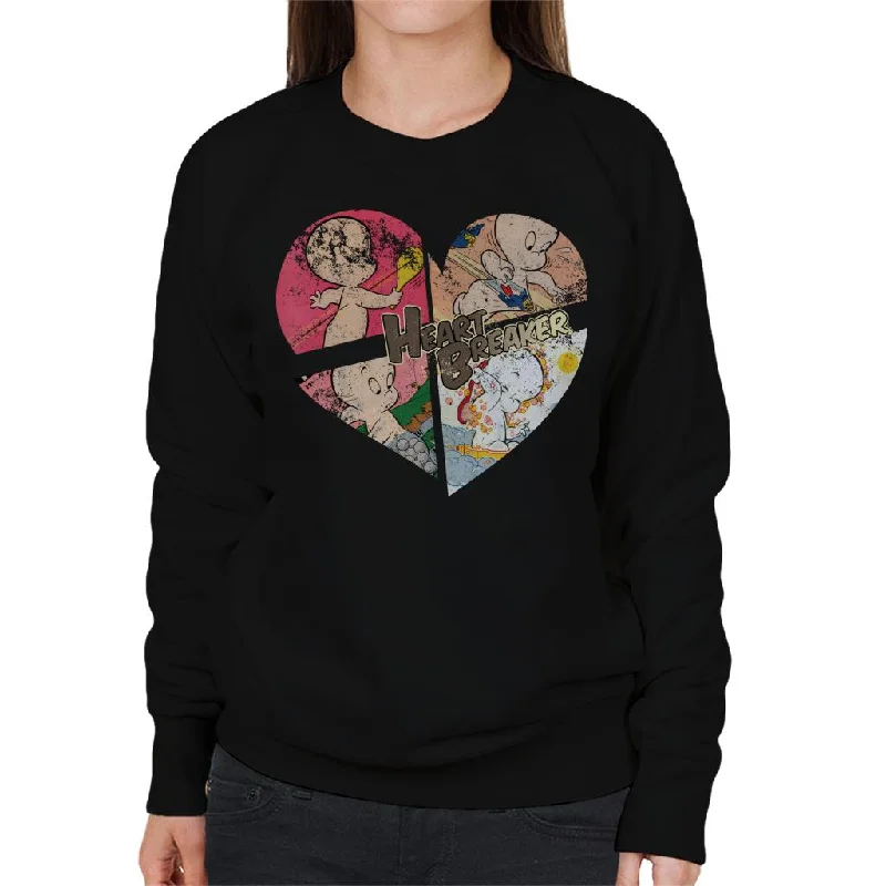 activewear hoodieCasper The Friendly Ghost Heart Breaker Women's Sweatshirt