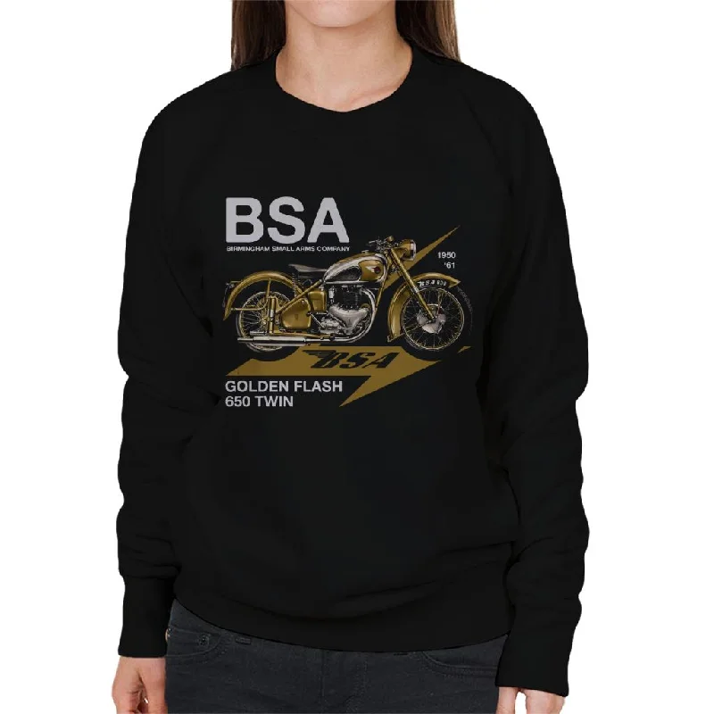 cozy workout hoodieBSA Golden Flash 650 Twin Women's Sweatshirt