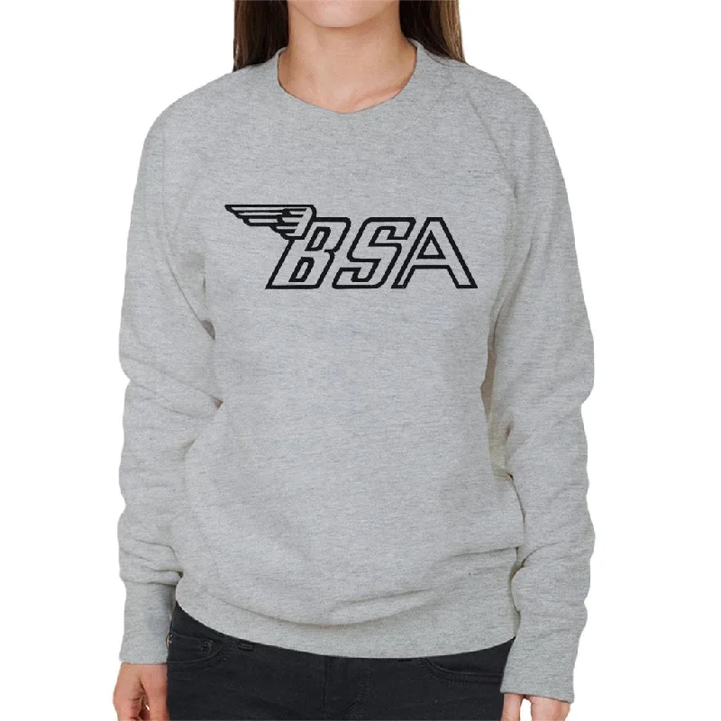 sporty casual hoodieBSA Logo Women's Sweatshirt