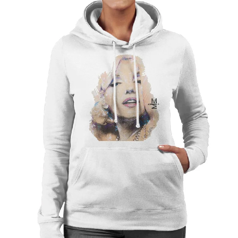 smooth fit athletic sweatshirtSidney Maurer Original Portrait Of Marilyn Monroe Women's Hooded Sweatshirt