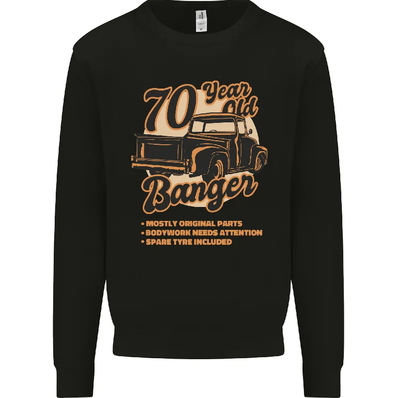 cozy workout hoodie70 Year Old Birthday Jumper - Vintage 1951 70th Year Men's Sweatshirt