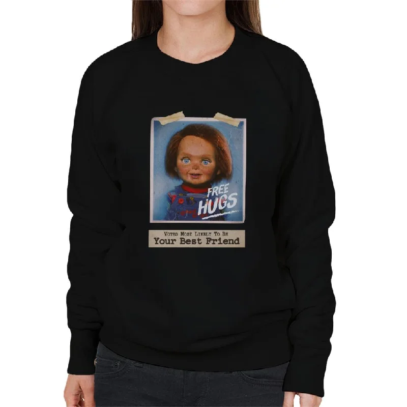 urban activewear hoodieChucky Voted Most Likely To Be Your Best Friend Women's Sweatshirt