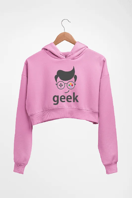 minimalist hooded sweatshirtGeek Crop HOODIE FOR WOMEN