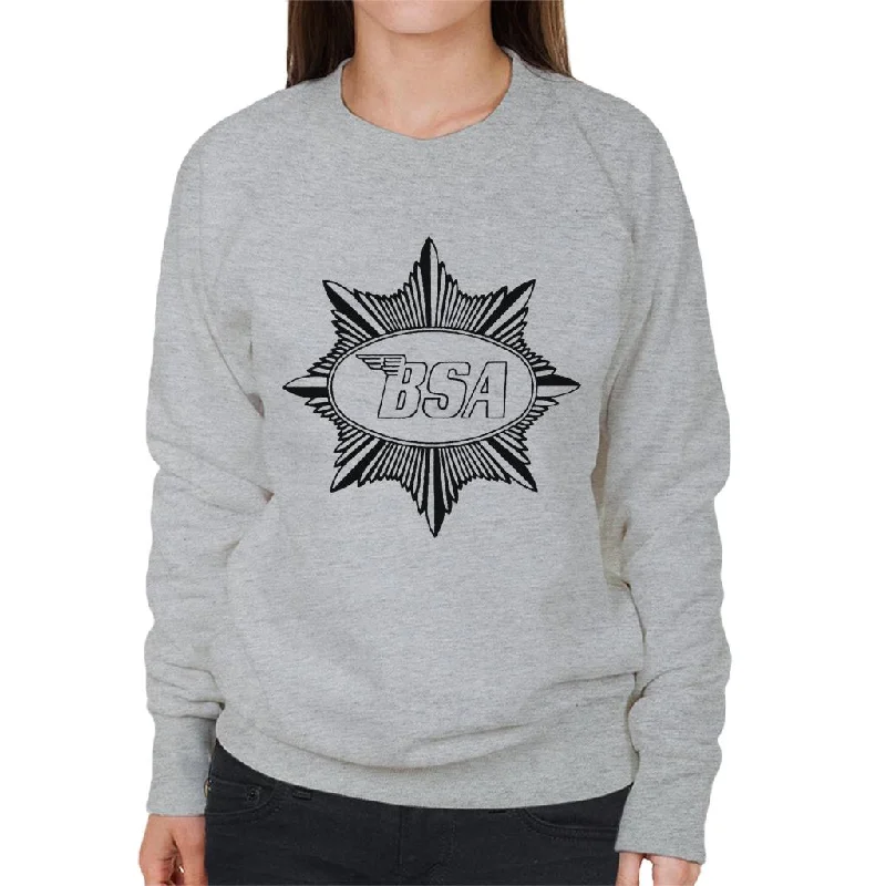 comfy workout wear hoodieBSA Logo Badge Women's Sweatshirt