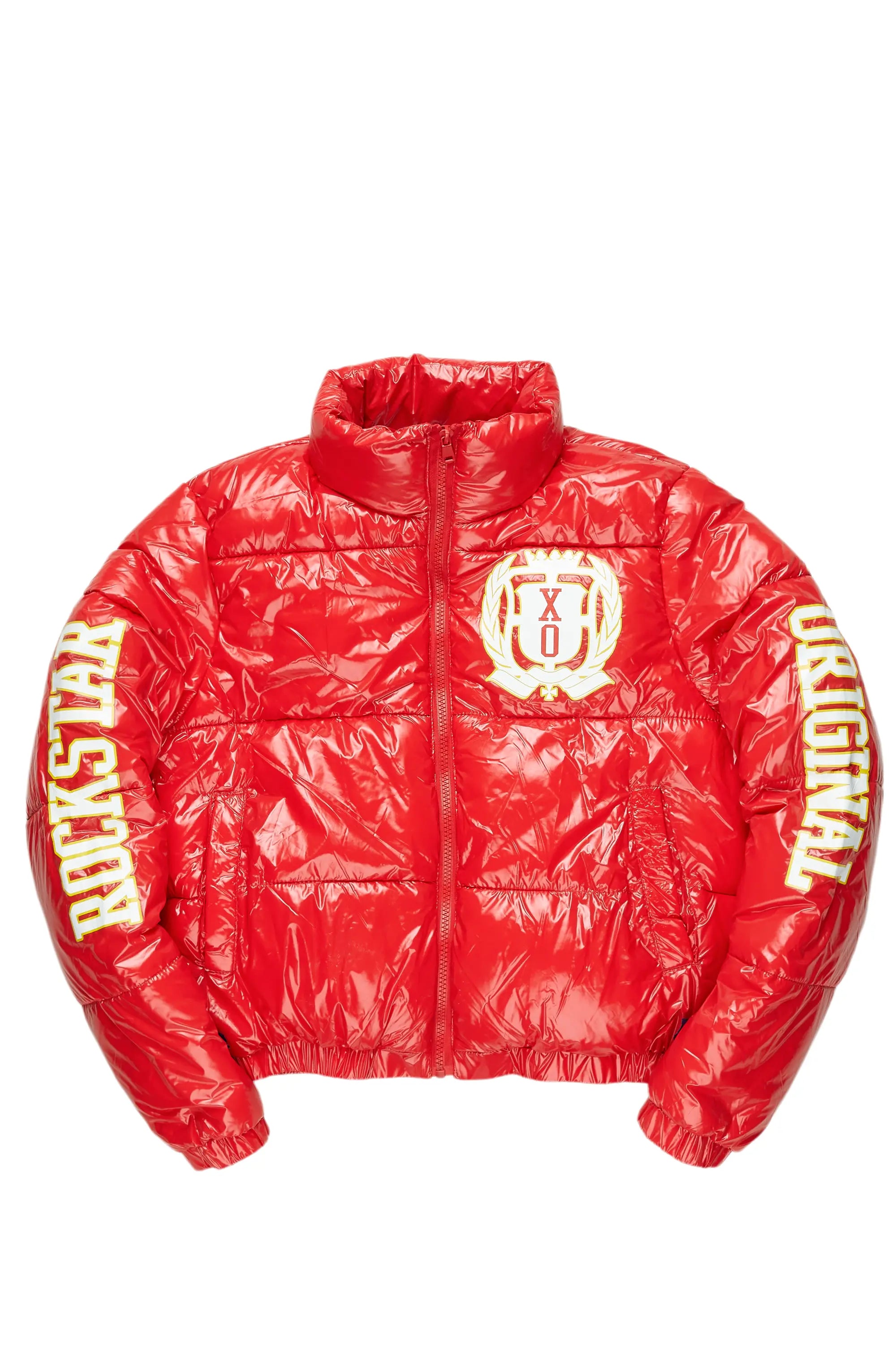 Jaclyn Red Puffer Jacket