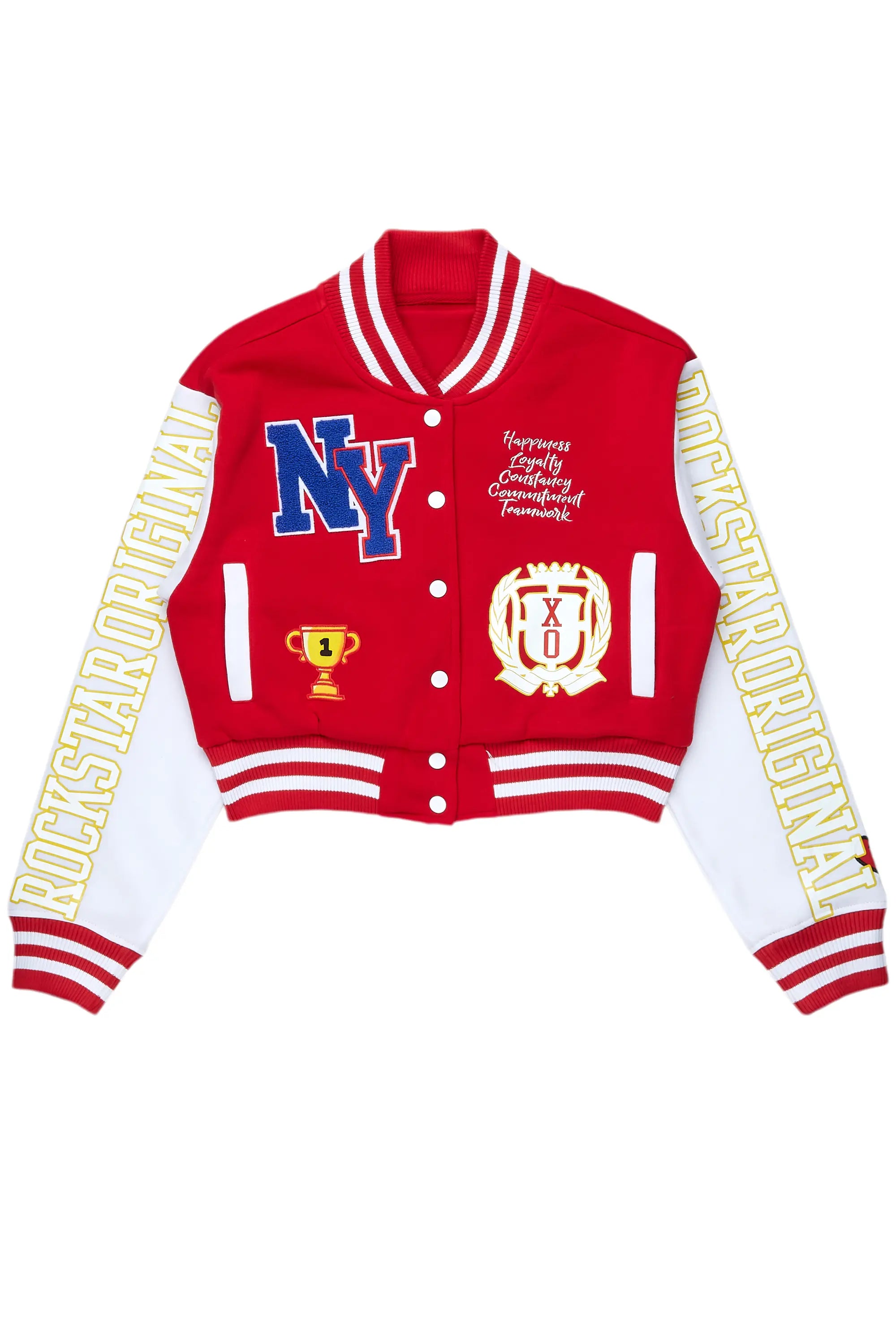 Brelynn Red Varsity Jacket