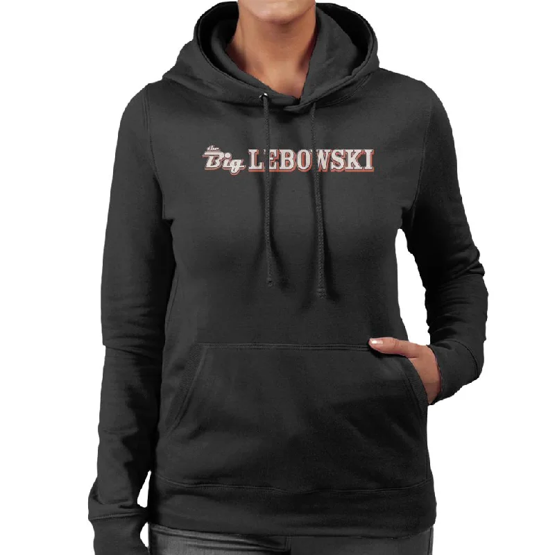 minimalist hoodieThe Big Lebowski Text Logo Women's Hooded Sweatshirt