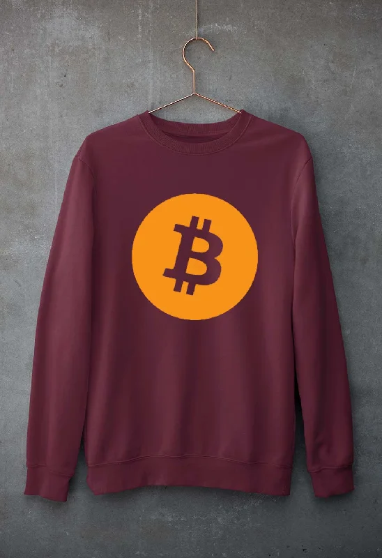 smooth fit athletic sweatshirtCryptocurrency Bitcoin Unisex Sweatshirt for Men/Women