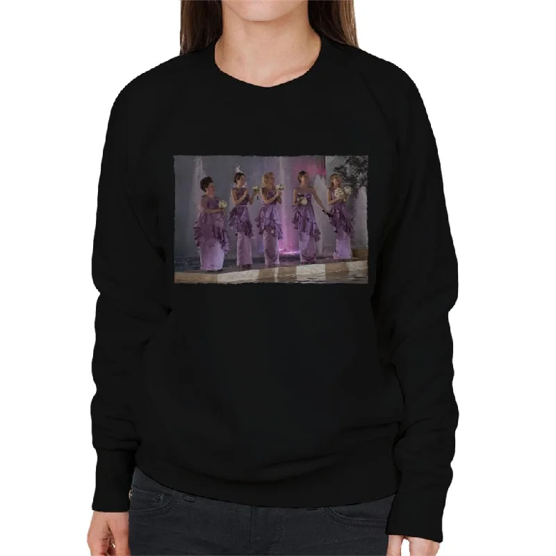 cool activewear hoodieBridesmaids Bridal Party Wedding Stage Women's Sweatshirt