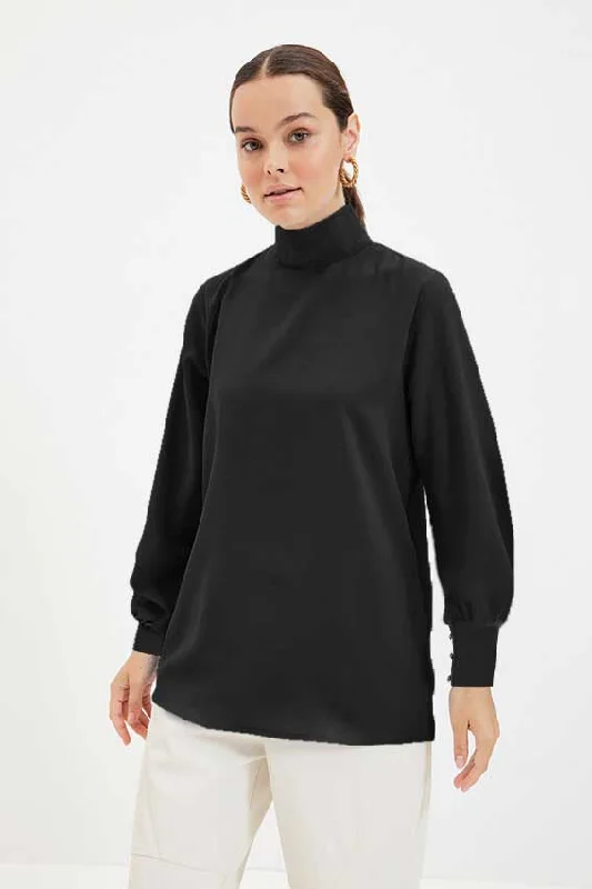 East West  Women's Long Sleeves High Neck Sweatshirt