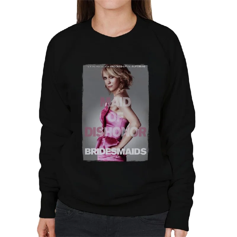 urban workout sweatshirtBridesmaids Annie Movie Poster Maid Of Dishonor Women's Sweatshirt