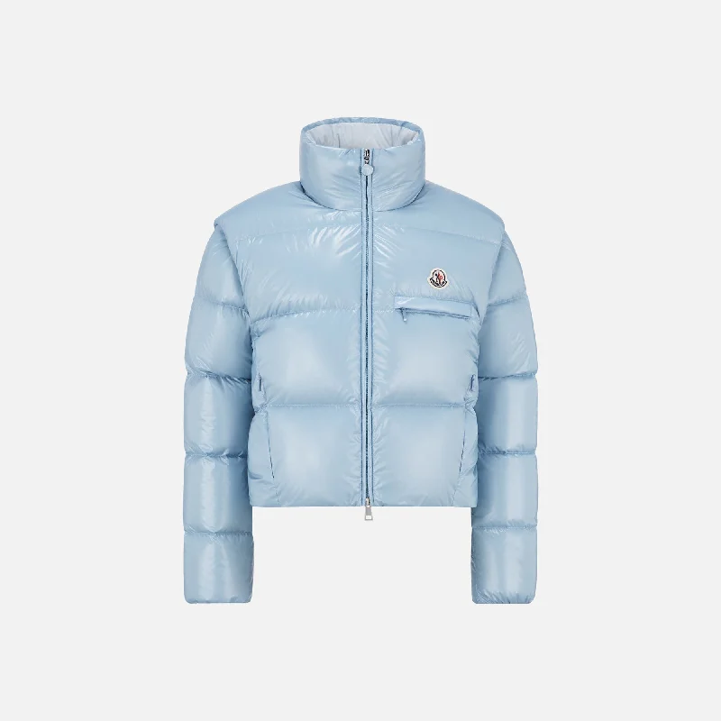 Moncler Almo Short Down Jacket - Light Blue