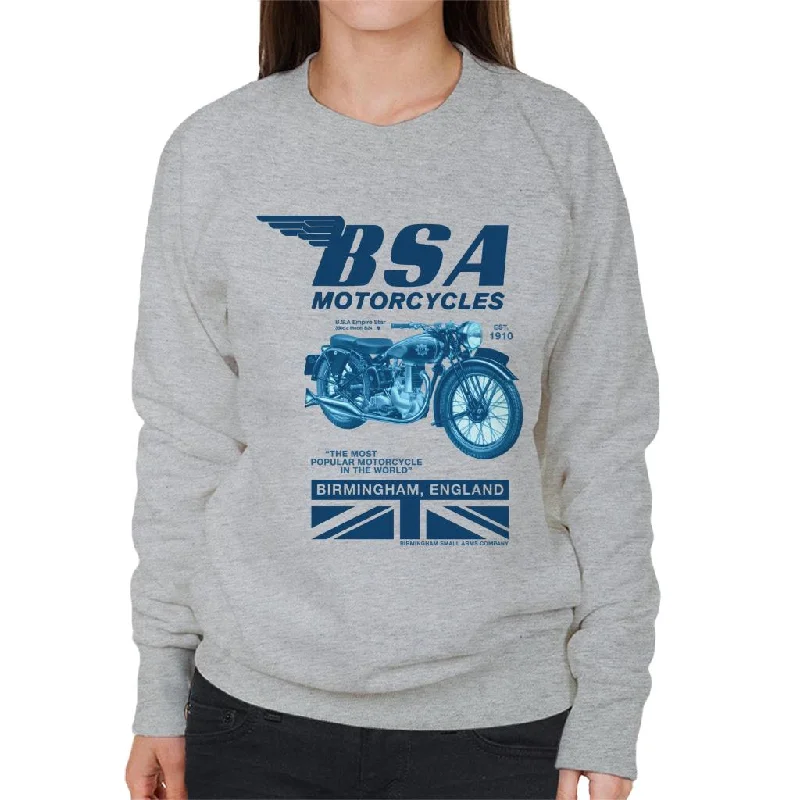 vibrant athletic hoodieBSA Motorcycles Birmingham England Women's Sweatshirt