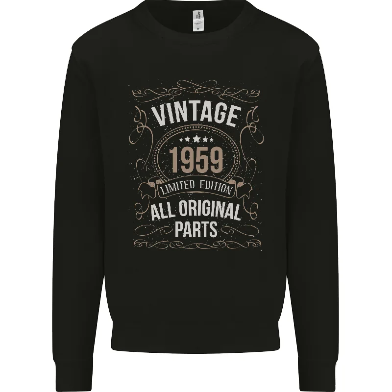 eco-friendly fitness hoodie65th Birthday Limited Edition 1959 Mens Sweatshirt Jumper