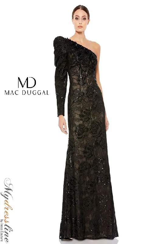 silk dressMac Duggal 12444