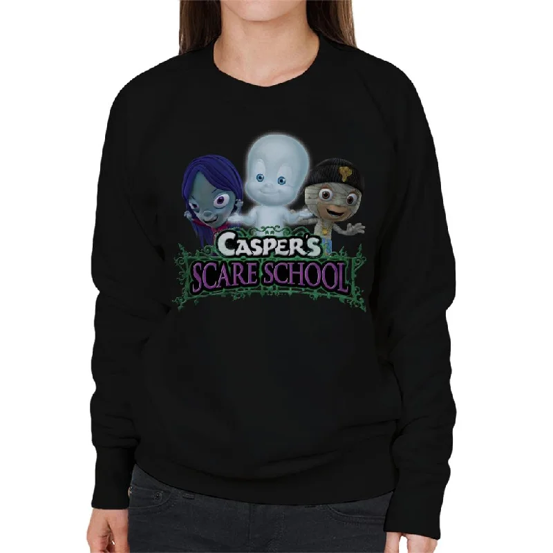 minimaCasper The Friendly Ghost Scare School Women's Sweatshirt