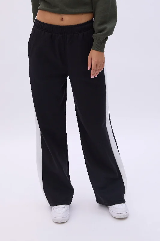 trendy hooded sweatshirtSide Stripe Wide Leg Sweatpants