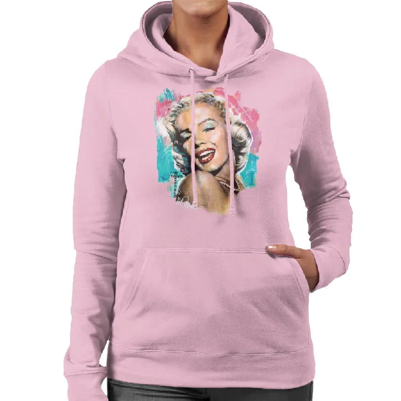 pullover workout hoodieSidney Maurer Original Portrait Of Marilyn Monroe Lipstick Women's Hooded Sweatshirt