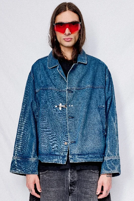 Dark Indigo Denim Fireman Box Jacket