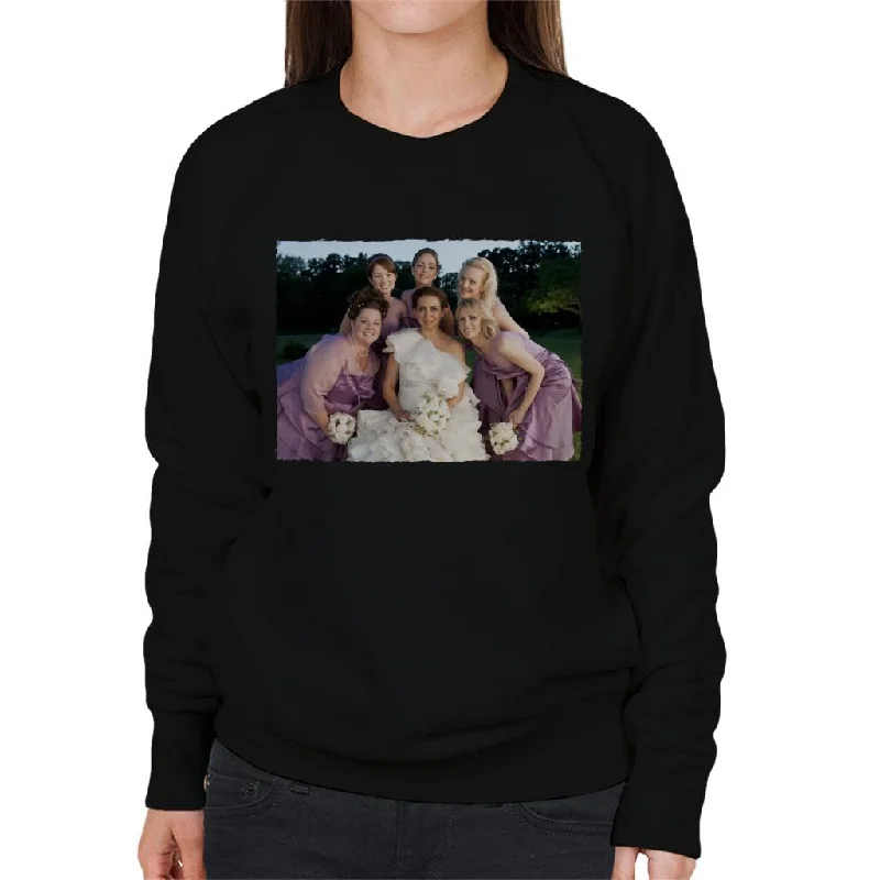 stylish athletic hoodieBridesmaids Bridal Party Wedding Photo Women's Sweatshirt