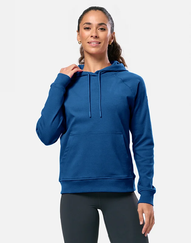 simple hoodieChill Patch Hoodie in Petrol Blue