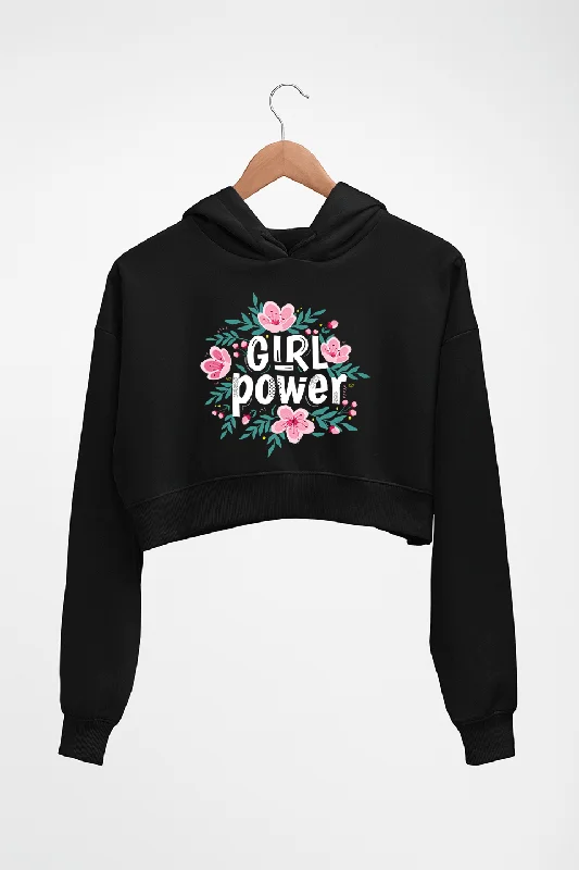 minimalist hooded sweatshirtFeminist Girl Power Crop HOODIE FOR WOMEN