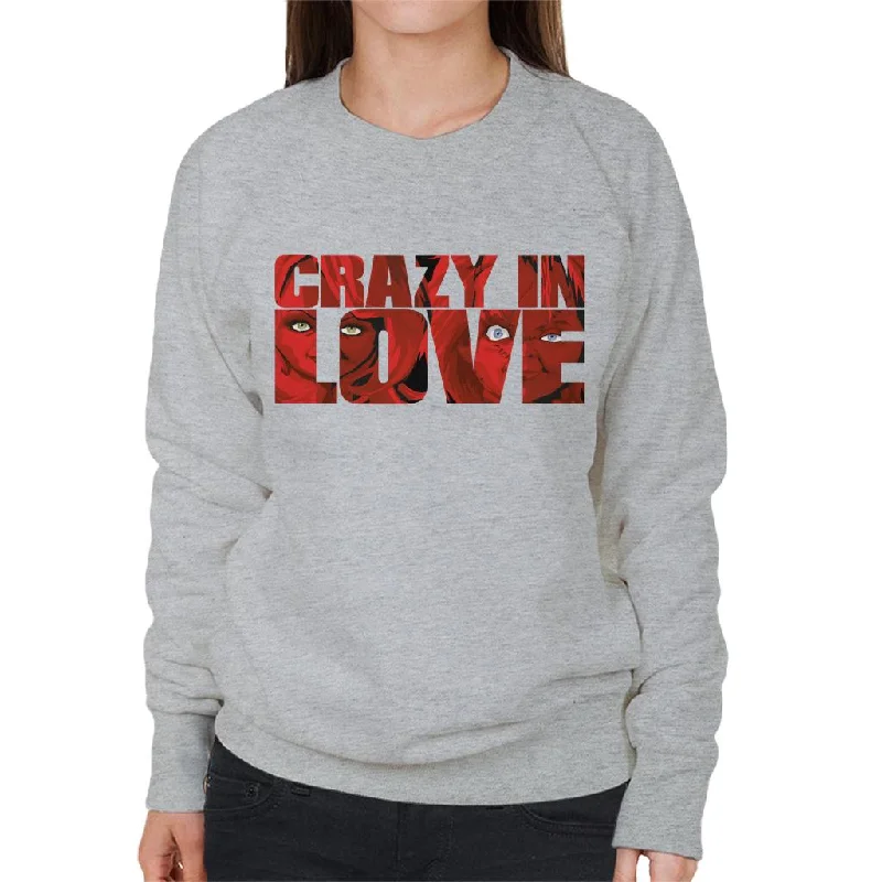 athletic casual sweatshirtChucky Tiffany Valentine Crazy In Love Women's Sweatshirt