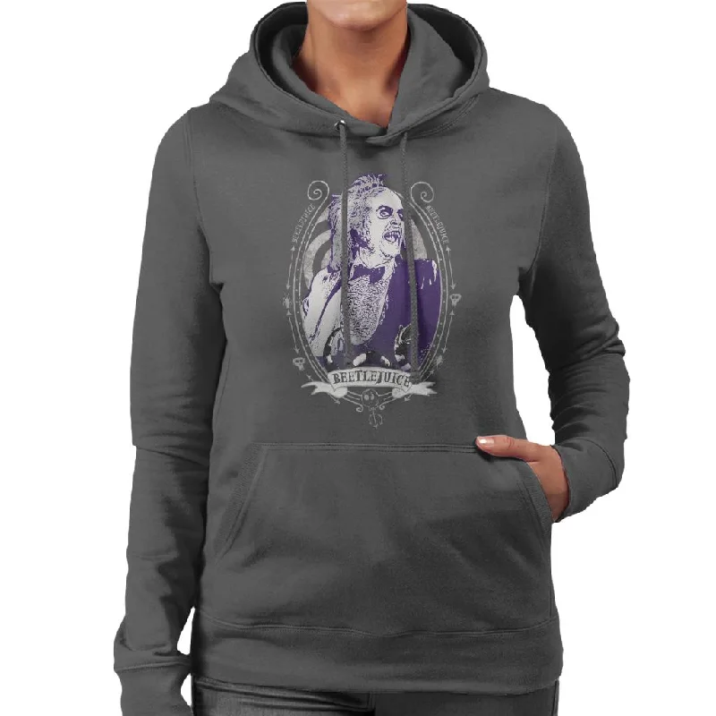 slim fit hoodieBeetlejuice Portrait Women's Hooded Sweatshirt