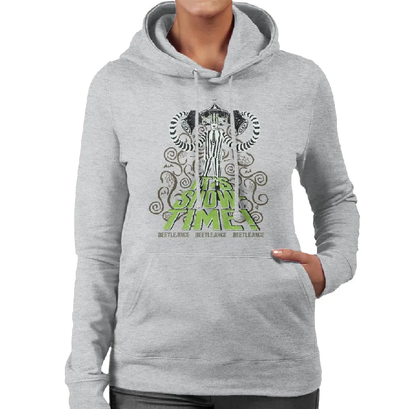 modern athletic hoodieBeetlejuice It's Show Time Women's Hooded Sweatshirt