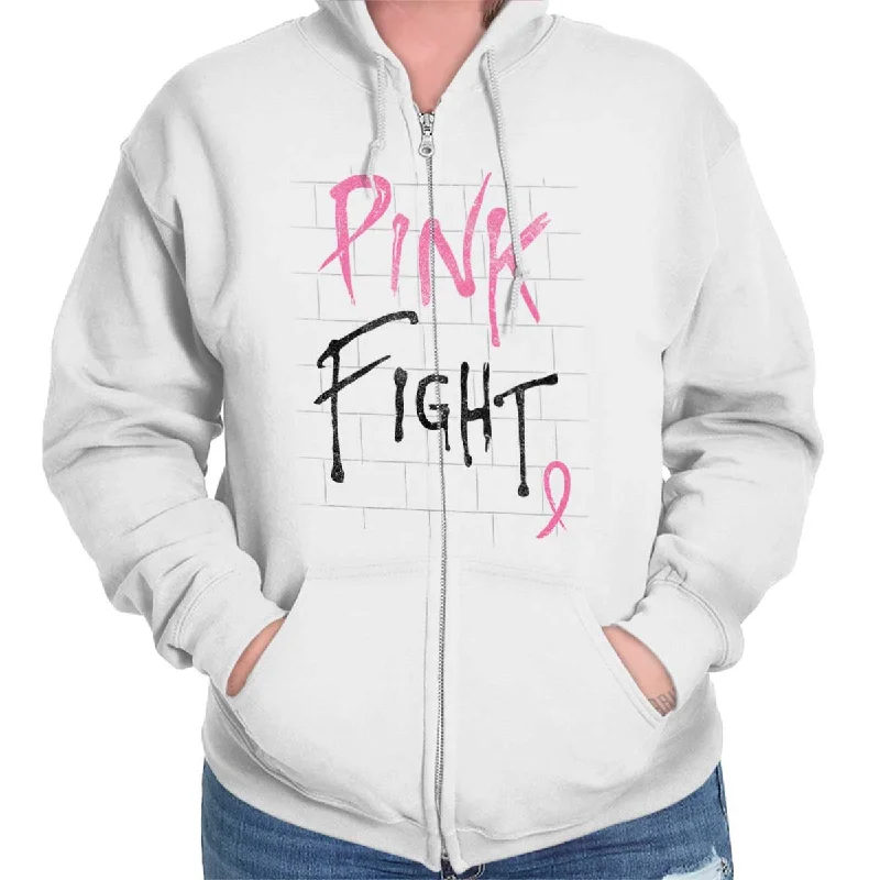 lightweight pullover hoodieBCA Pink Fight Zip Hoodie