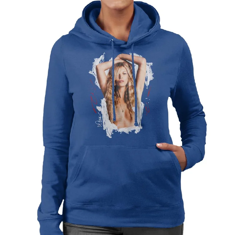 chic fitness hoodieSidney Maurer Original Portrait Of Kate Moss Topless Shoot Women's Hooded Sweatshirt