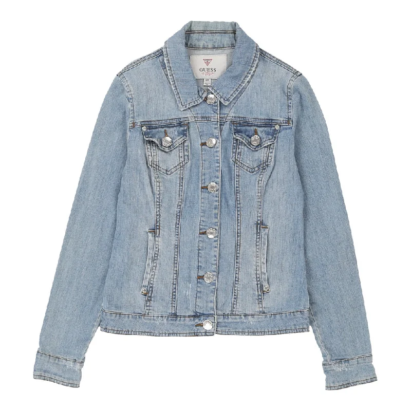 Guess Denim Jacket - Medium Blue Cotton