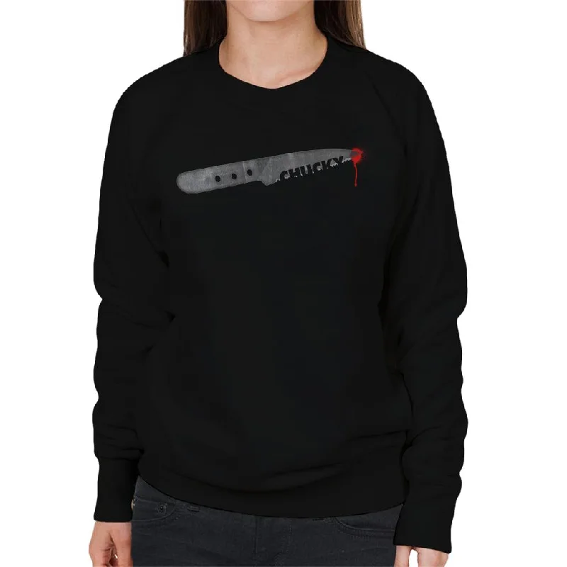 fashionable fitness sweatshirtChucky Droplet Of Blood Women's Sweatshirt